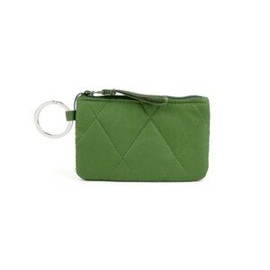 Vera Bradley Pearlized Cedar Green Ultralight Zip Id Case NWT